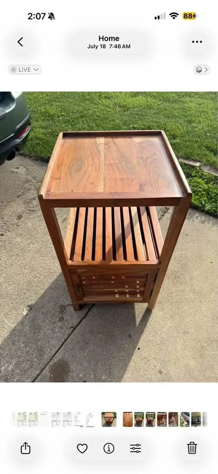 Wood Accent Cabinet