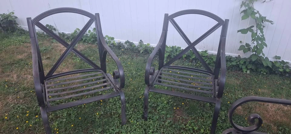 4 piece metal patio set - photo 3
