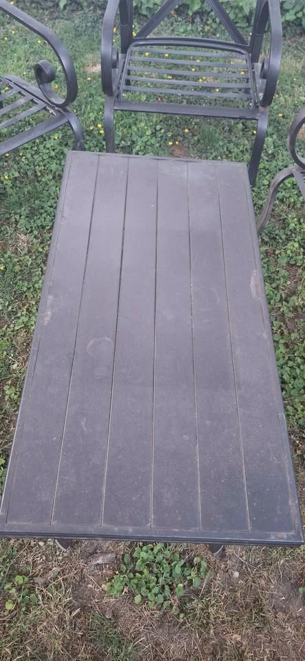 4 piece metal patio set - photo 4