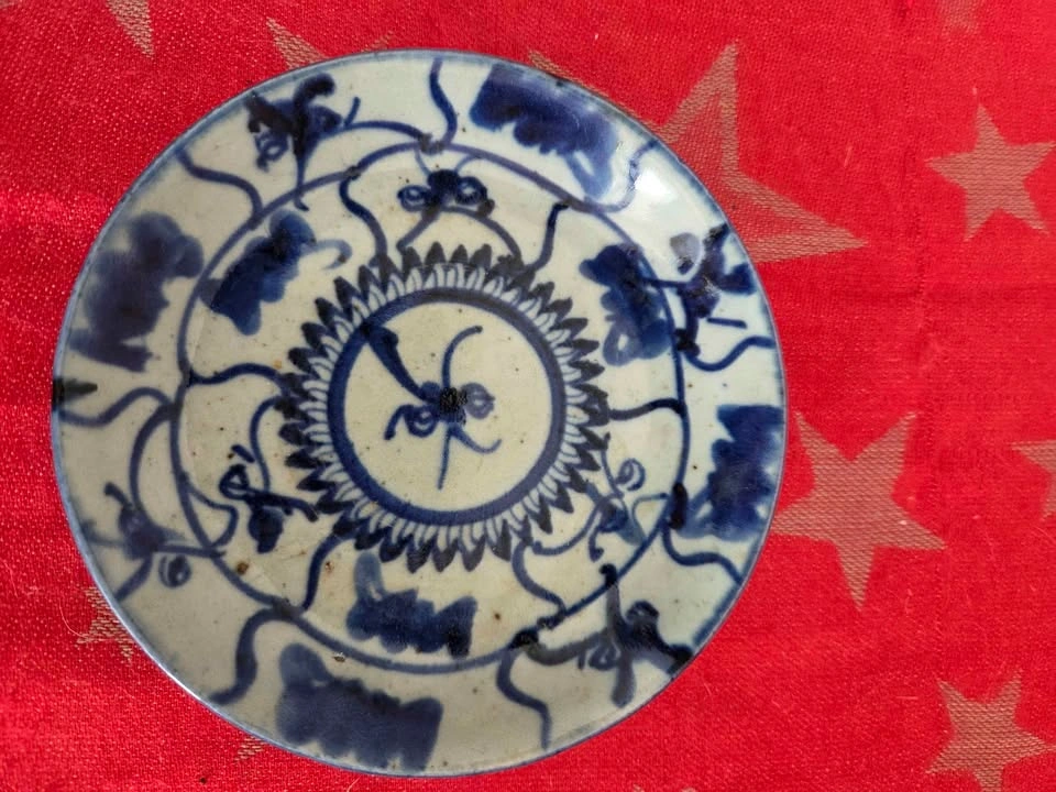 Antique Blue and White Plate, 13.5cm - photo 2