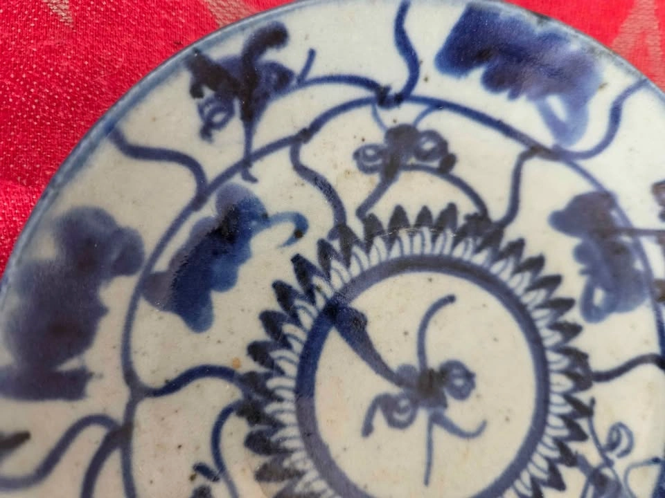 Antique Blue and White Plate, 13.5cm - photo 5