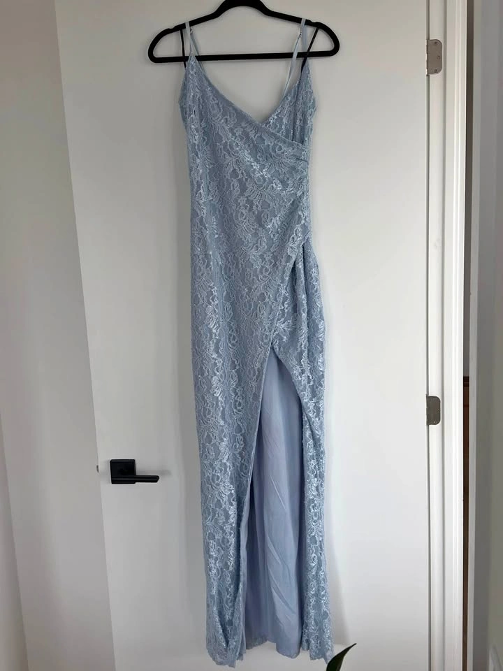 Long blue dress - M size