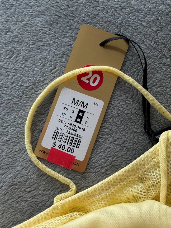 Long yellow dress - M size - photo 5