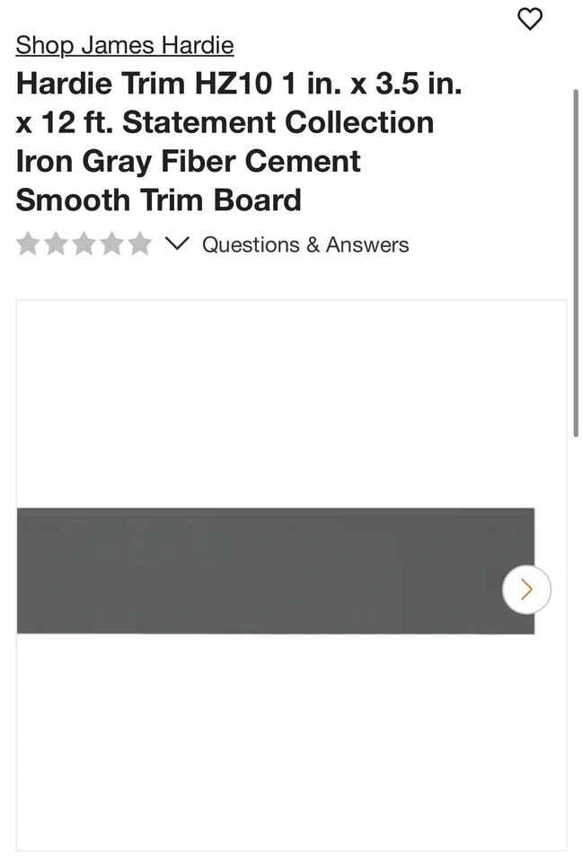 James Hardie Lot of Trim Boards (IRON GRAY) - photo 2