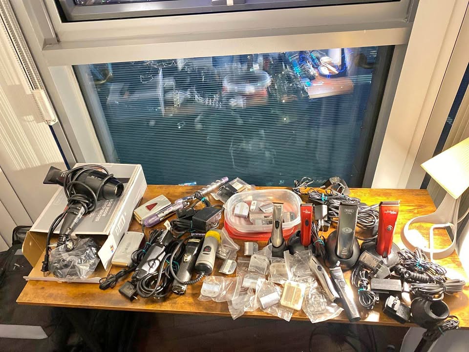 Hair Clippers, Trimmers, Attachments, Accessories Bundle