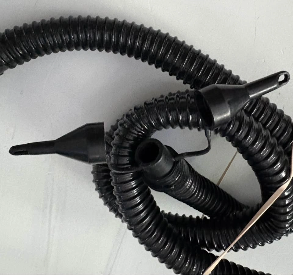 4ft. Black Corrugated Air Pump Hose with Nozzle Attachments - photo 3