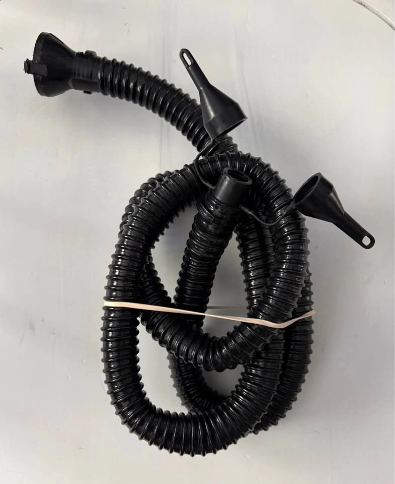4ft. Black Corrugated Air Pump Hose with Nozzle Attachments - photo 4