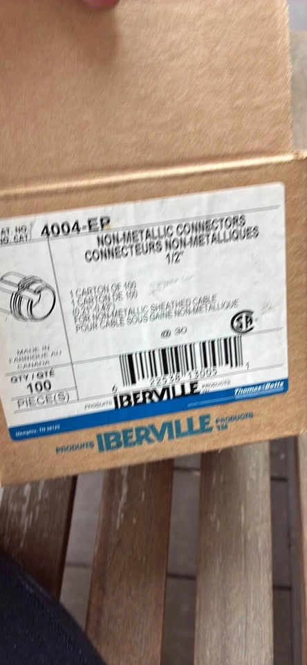72x Malibu Knecht 3/4" Snap-In Romex Connectors - New - photo 3