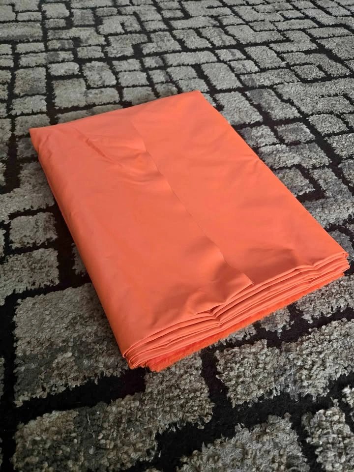 Bright Orange Fabric 20ft long by 5ft wide