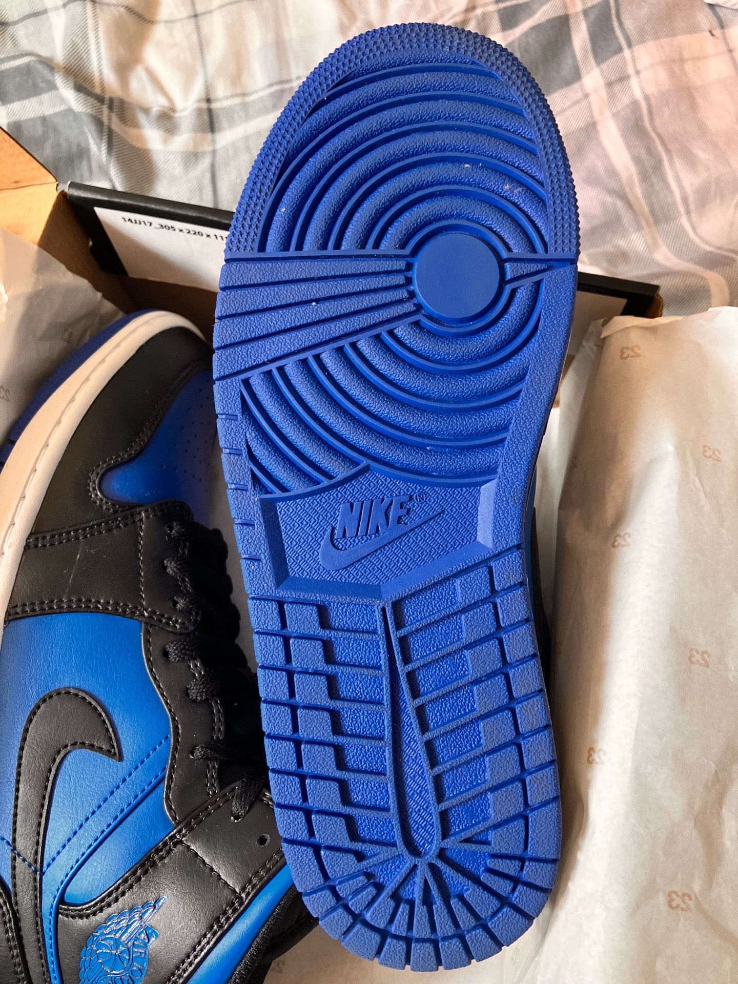 Air Jordan 1 Mid Black/Royal Blue/White - photo 3