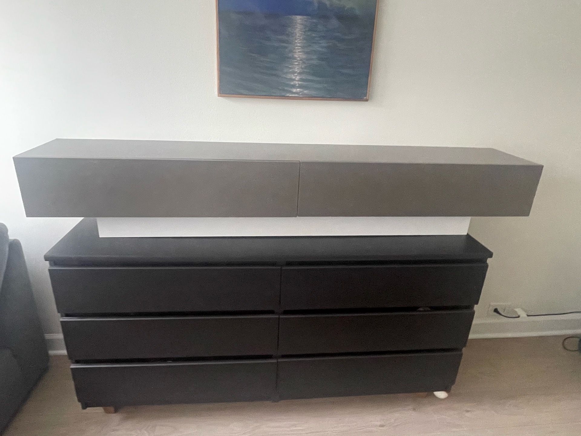 Modern floating TV stand