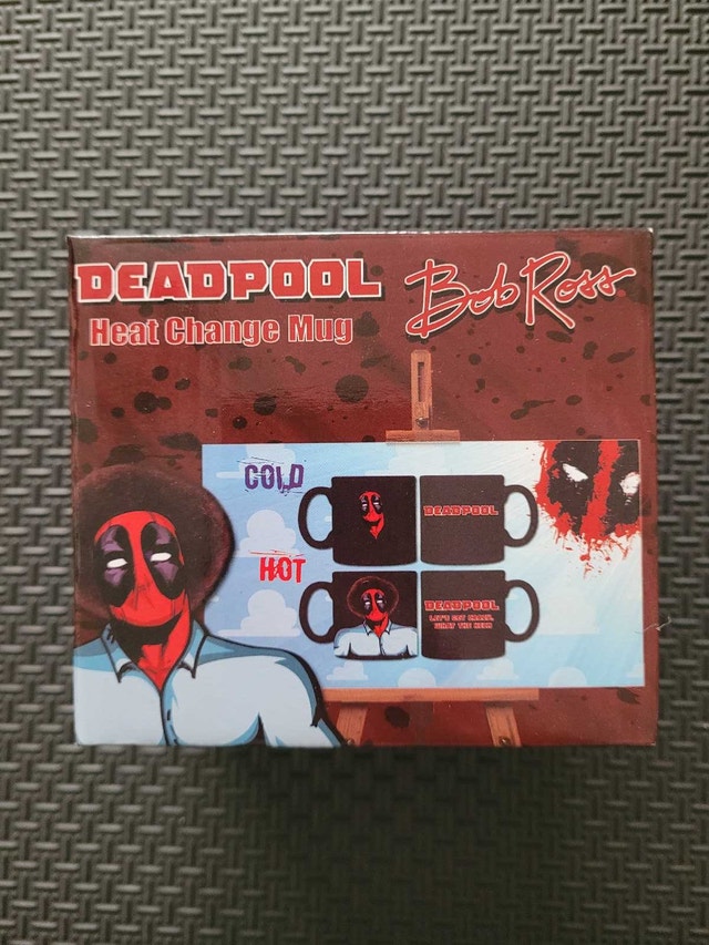 Deadpool Bob Ross Heat Change Mug, New