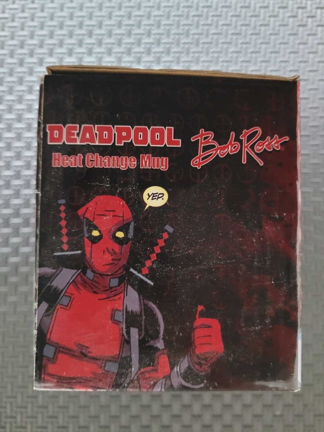 Deadpool Bob Ross Heat Change Mug, New - photo 5