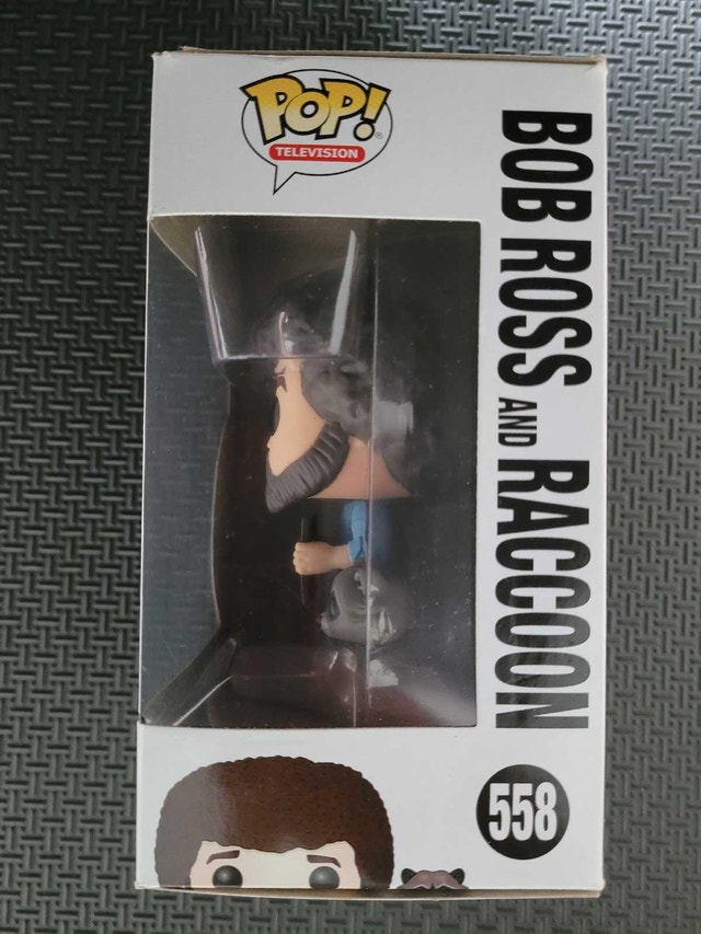 Funko POP 558 Bob Ross and Raccoon, New - photo 5