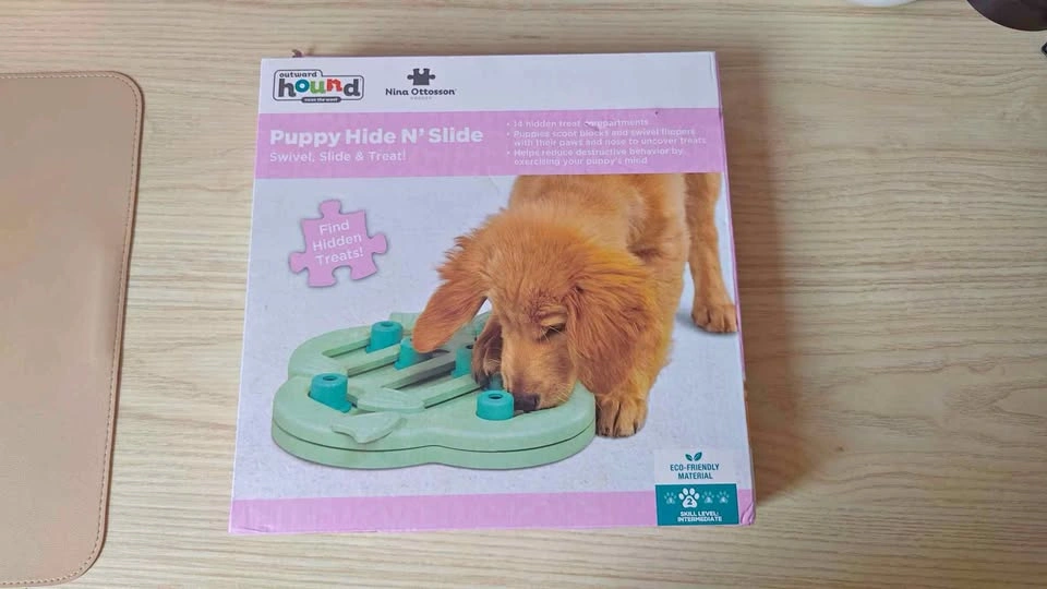 Outward Hound Nina Ottosson Puppy Hide N' Slide Dog Puzzle