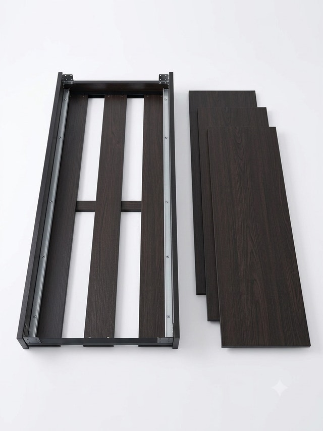 Dark Wood Bed Frame