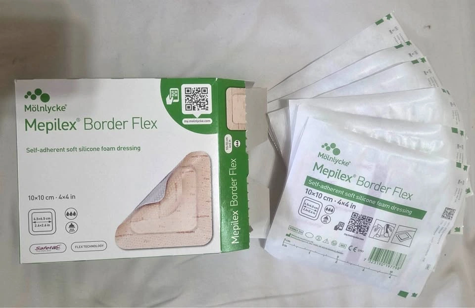 Mölnlycke Mepilex Border Flex Dressings (4x4 in) - 6 Pack