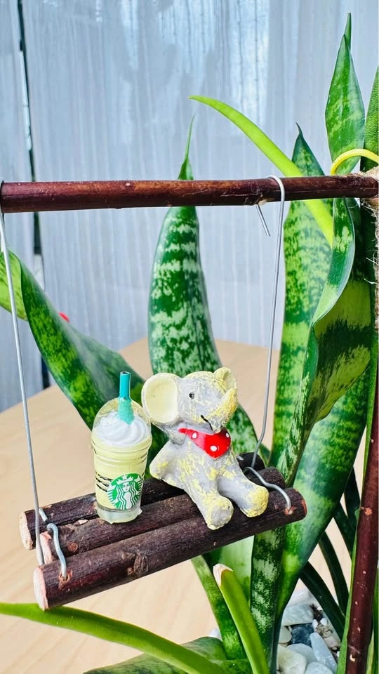Handmade Fairy Garden Succulent Arrangement - photo 2