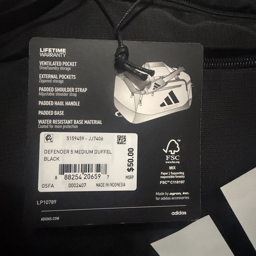 ADIDAS DEFENDER 5 MEDIUM DUFFEL BLACK - photo 5