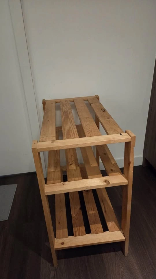 3 tiers wooden shelves - photo 2
