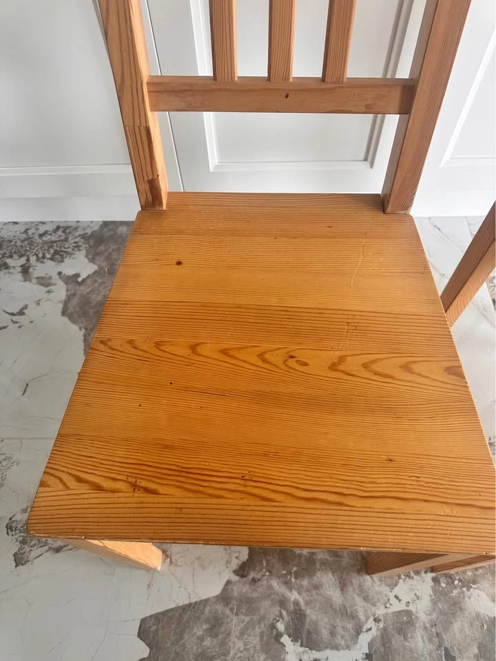 Set of 2 IKEA IVAR Solid Pine Chairs / Dining Chairs - photo 3