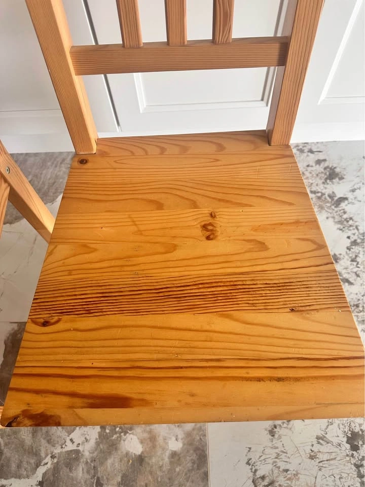 Set of 2 IKEA IVAR Solid Pine Chairs / Dining Chairs - photo 4