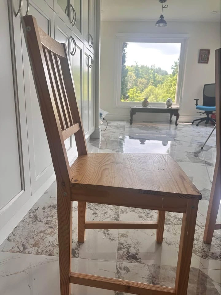 Set of 2 IKEA IVAR Solid Pine Chairs / Dining Chairs - photo 5