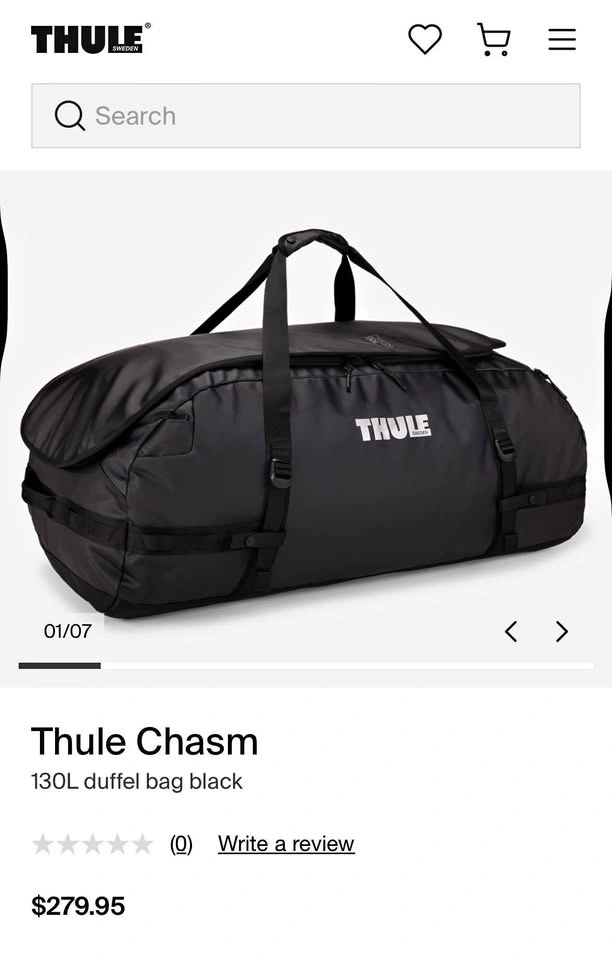 Thule Chasm 130L Duffel Bag