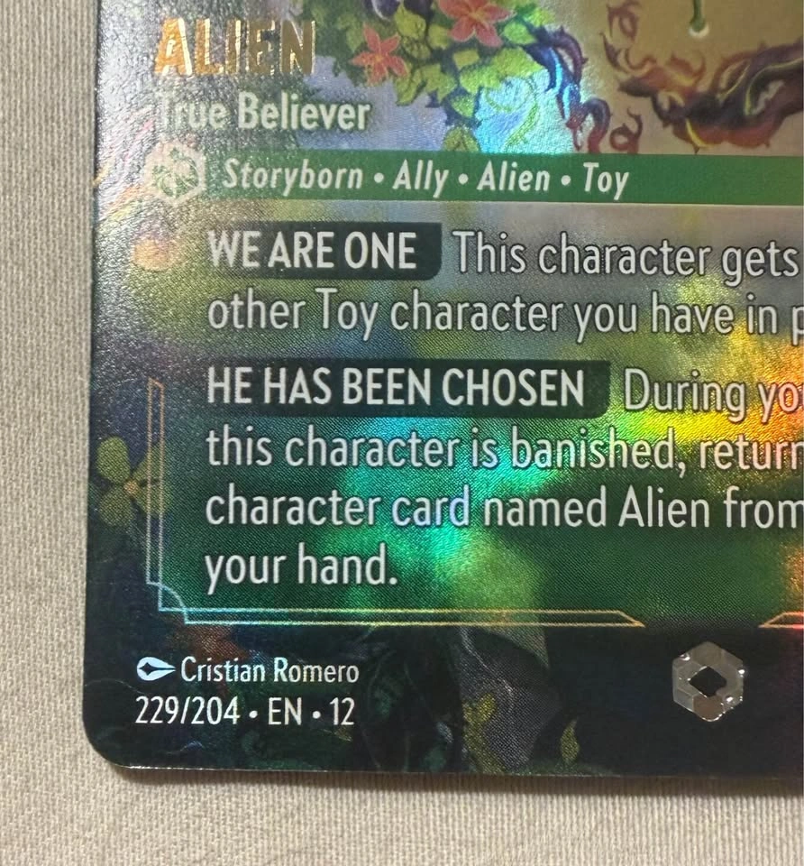 Disney Lorcana Alien - True Believer Enchanted 229/204 - photo 4