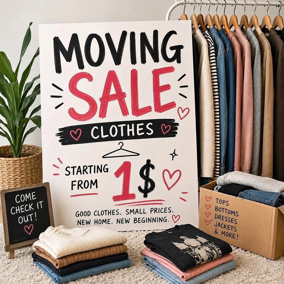 Moving Sales - Clothes editions !