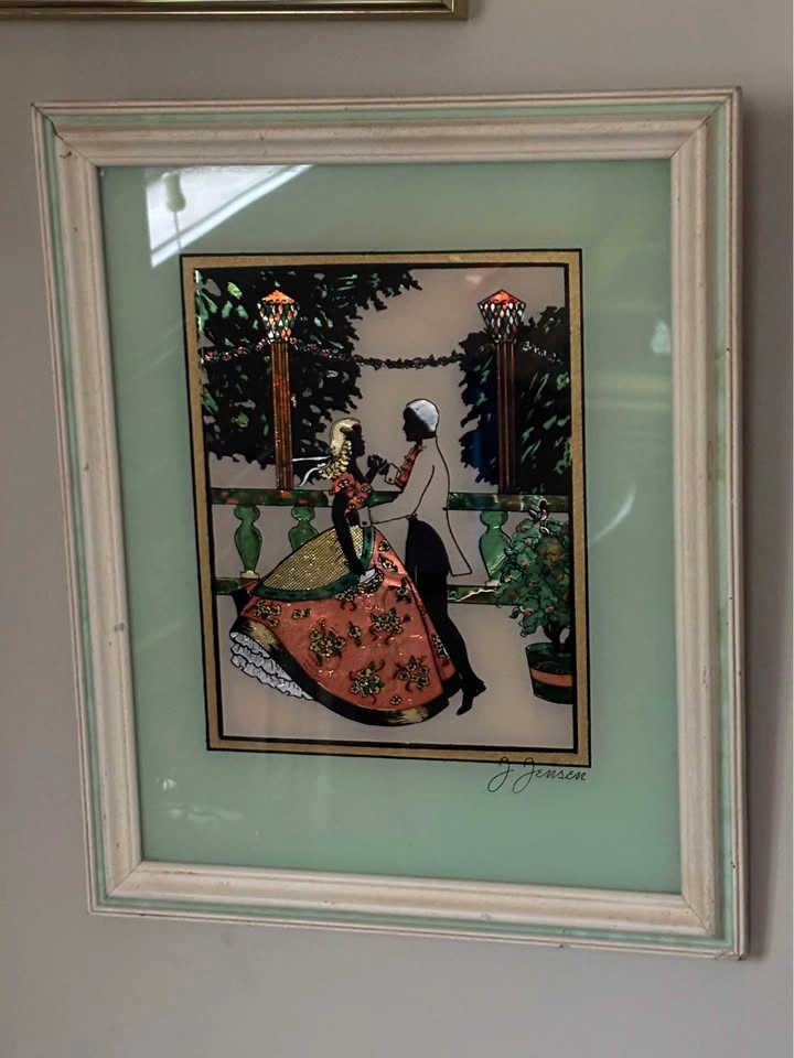 40s J. Jensen Foil Silhouette Art - photo 3