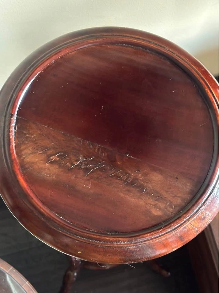 Victorian Mahogany Wood Plant Stand L.C. Carved hand done - photo 4