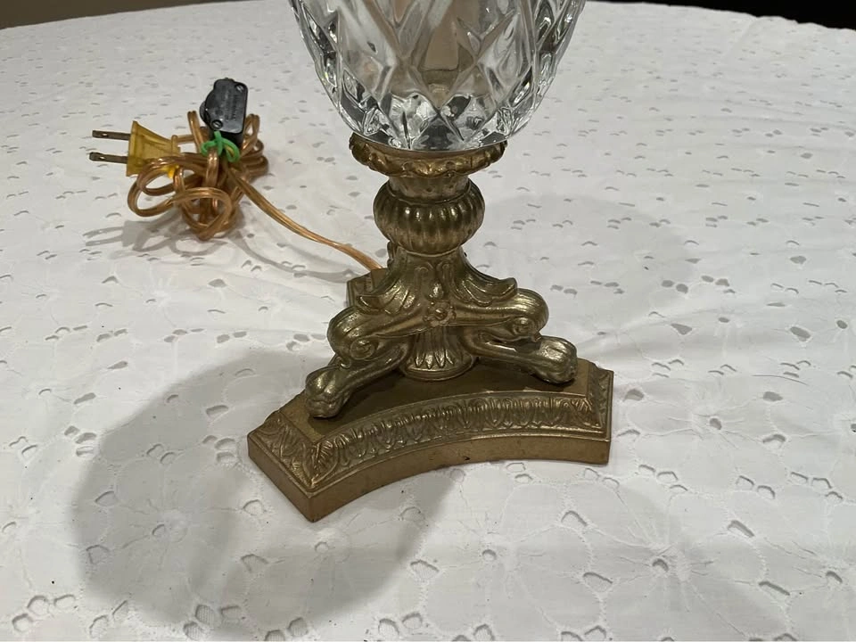 Vintage Brass Candlestick Lamp - photo 3