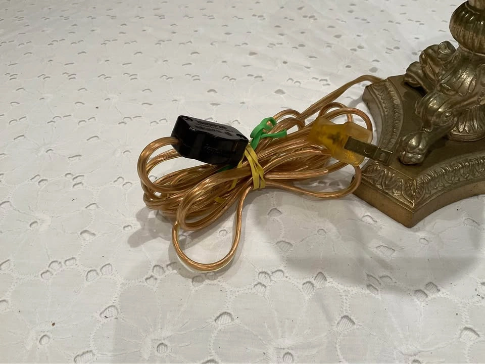 Vintage Brass Candlestick Lamp - photo 4