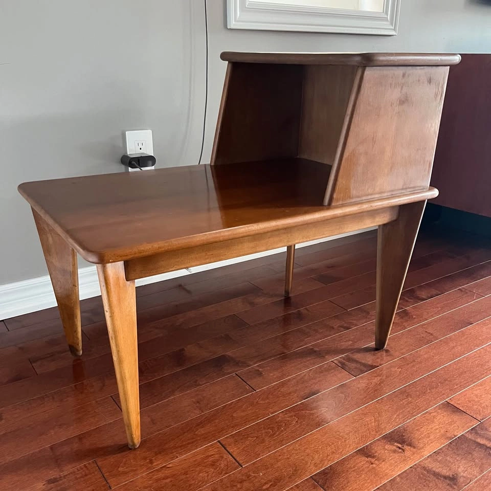 Pair of Mid-Century Modern Step End Tables - photo 4
