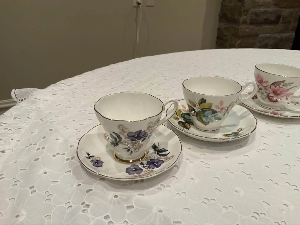 Tea Cups (8) China Made In England For Bridal Shower - photo 5