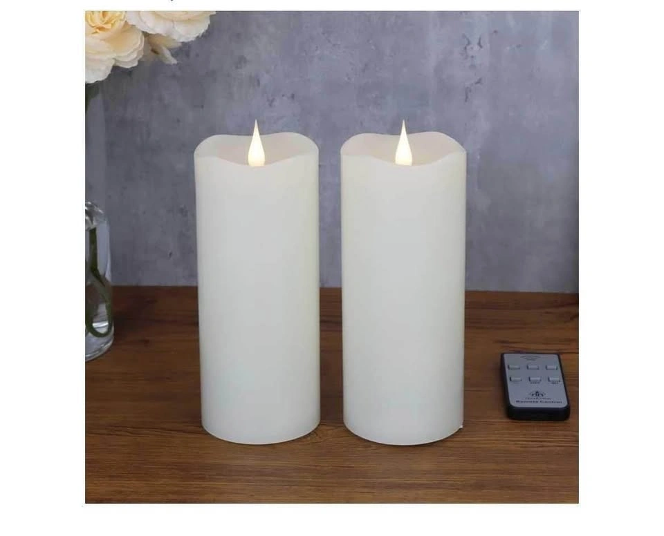 TECHLONG Flameless Candles with Remote Timer, 3D Moving Flame - photo 2