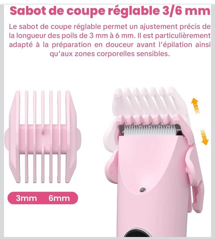 Sealed MANKIW Intimate Shaver for Women, 2-in-1 Dual Head Razor - photo 5