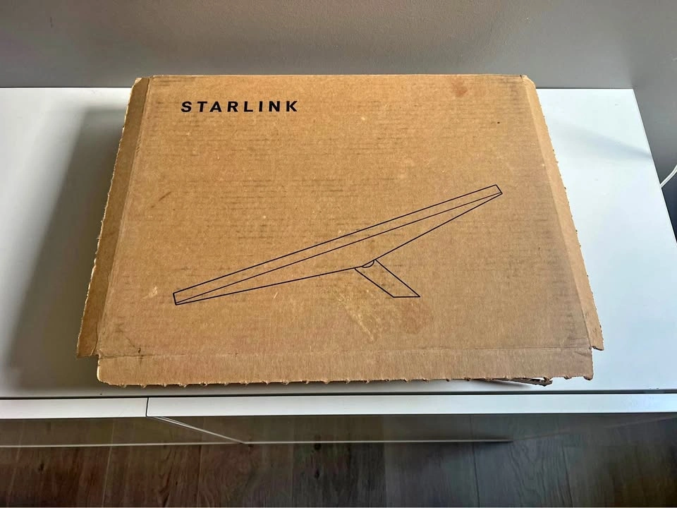 Starlink Mini Accessories & Damaged Dish (For Parts)