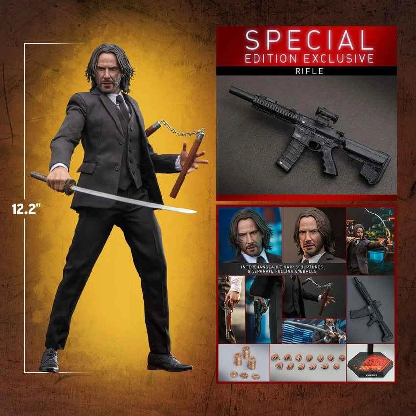 Hot Toys John Wick Chapter 4 Figure Sideshow Ex (MIB) Rare! - photo 2