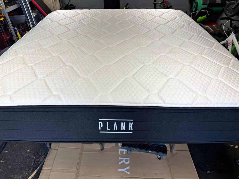 Plank Firm Luxe King Mattress, GlacioTex Cooling Cover