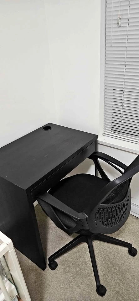 Study table with drawer and Ergonomic Office chair