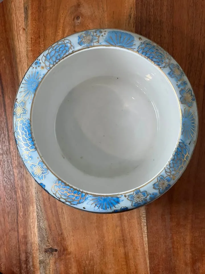 Vintage Gold Imari Porcelain Planter / Cachepot - photo 3