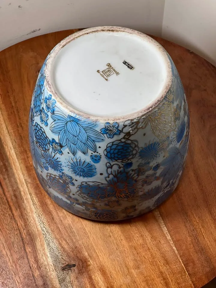 Vintage Gold Imari Porcelain Planter / Cachepot - photo 4