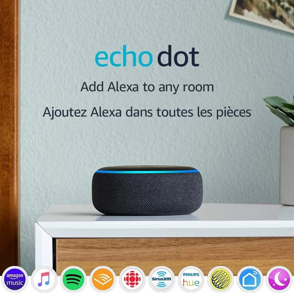 Amazon Echo Dot (3rd Gen) – Smart Speaker with Alexa – Charcoal - photo 2