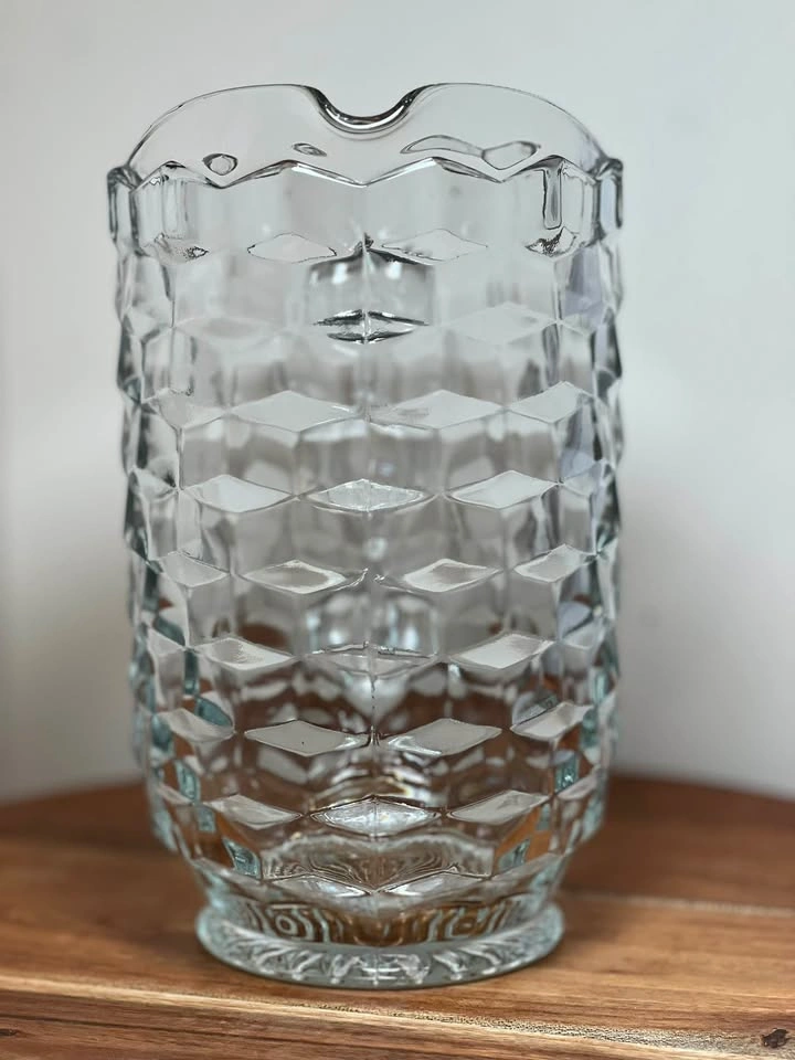 Vintage Fostoria American Pattern Glass Pitcher - photo 4
