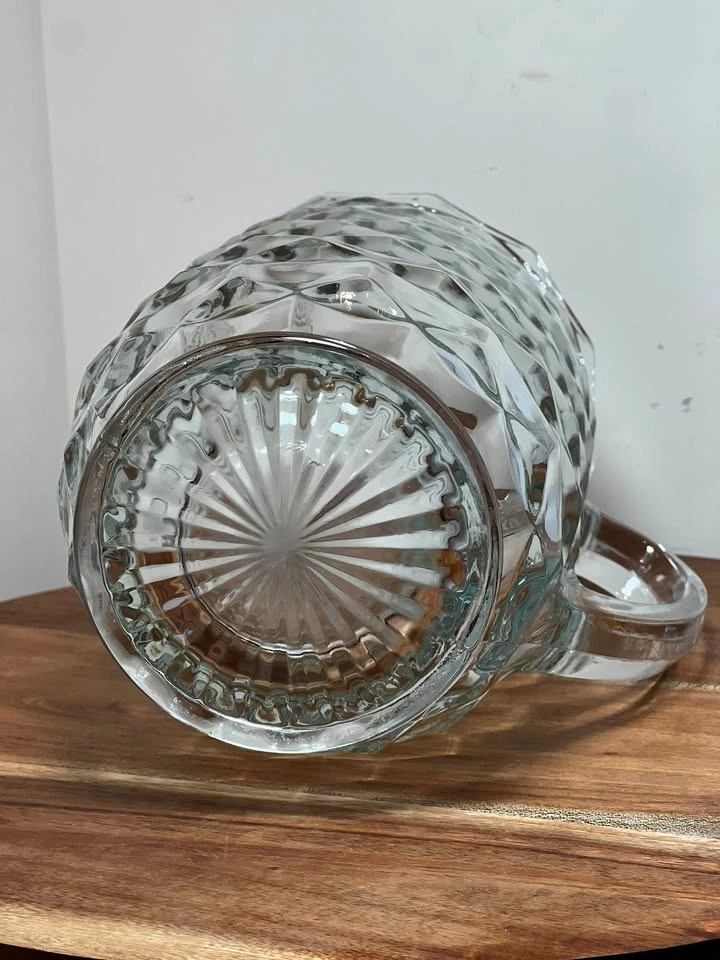 Vintage Fostoria American Pattern Glass Pitcher - photo 5