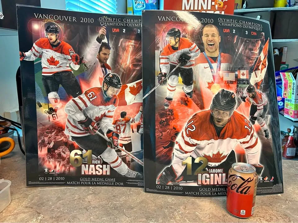 2 posters of Team Canada Olympic win 2010 thumbnail