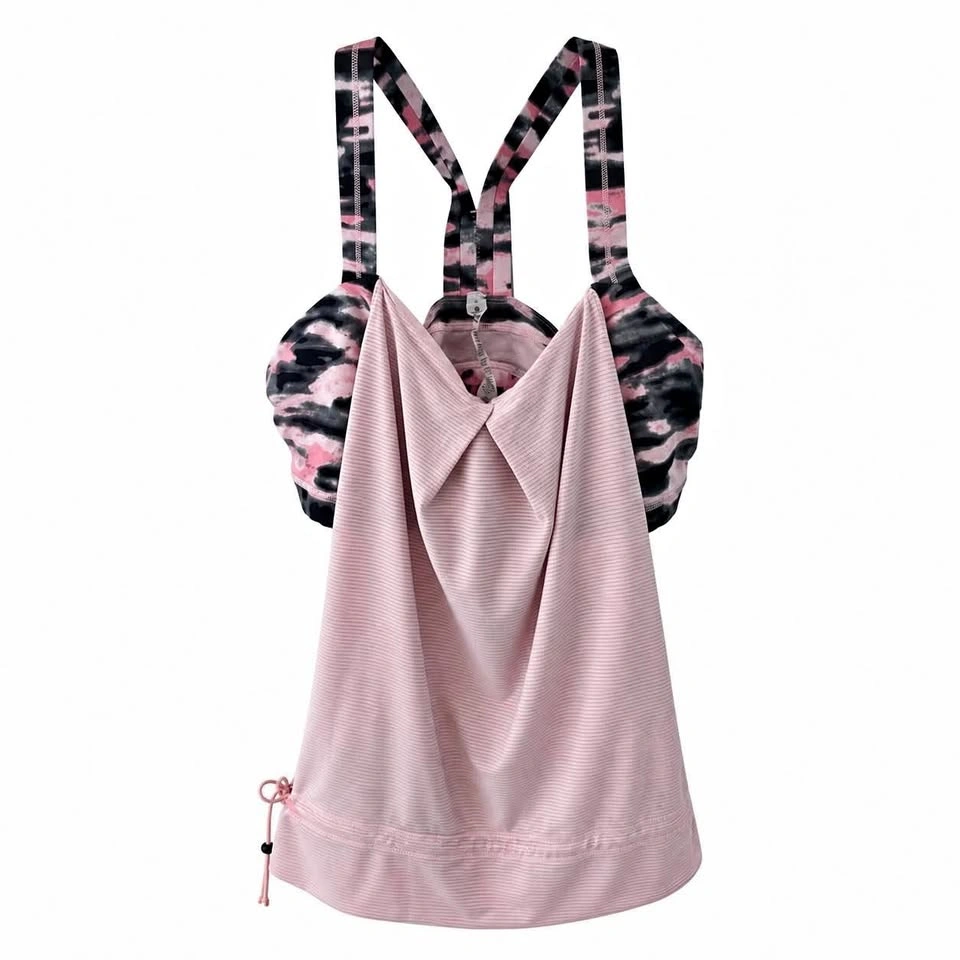 Lululemon Pink Racerback Built in Bra Tank size 8