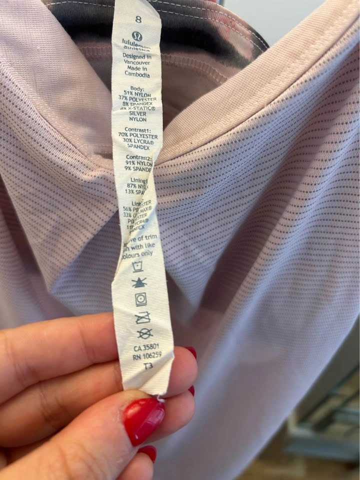 Lululemon Pink Racerback Built in Bra Tank size 8 - photo 4